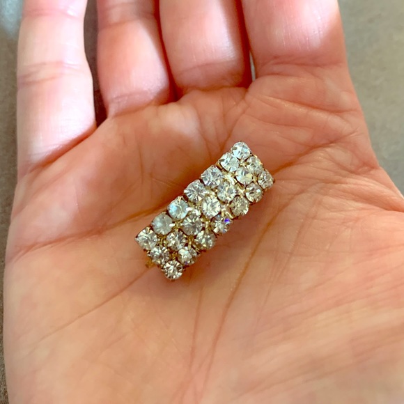 3/$15 Mid-Century Rhinestone Brooch - Picture 1 of 2